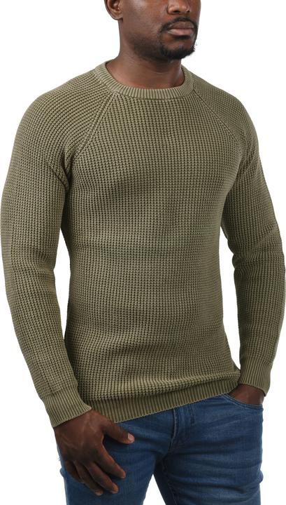 Image du produit Indicode Rockford Pull En Grosse Maille Pull-Over Tricot Pour Homme Avec Encolure Rond 100% Coton (S)
