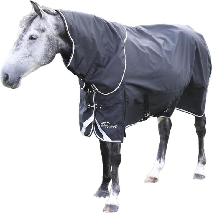 Collo Per Coperta Fleece Per Cavalli - Taglia L, Nero, In Poliestere, Con Chiusura A Scatto - Foto 9