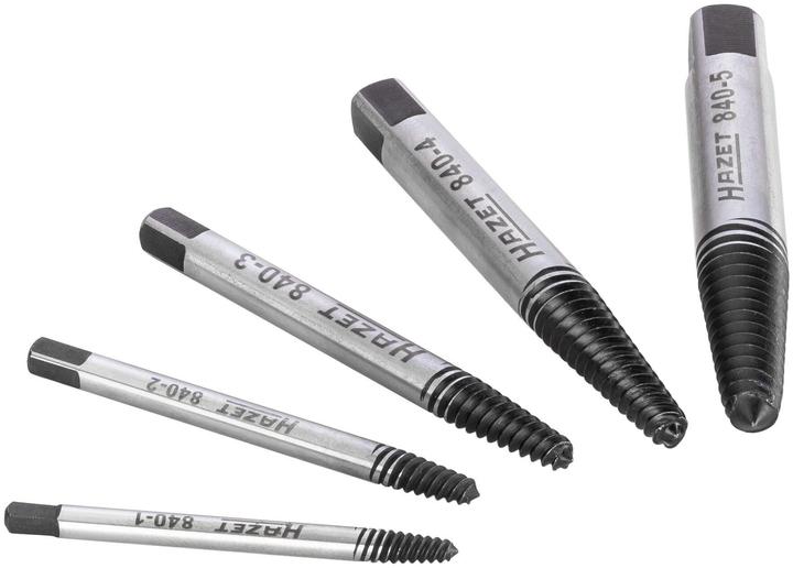 HAZET Screw extractor set 840/5 ∙ Number of tools: 5