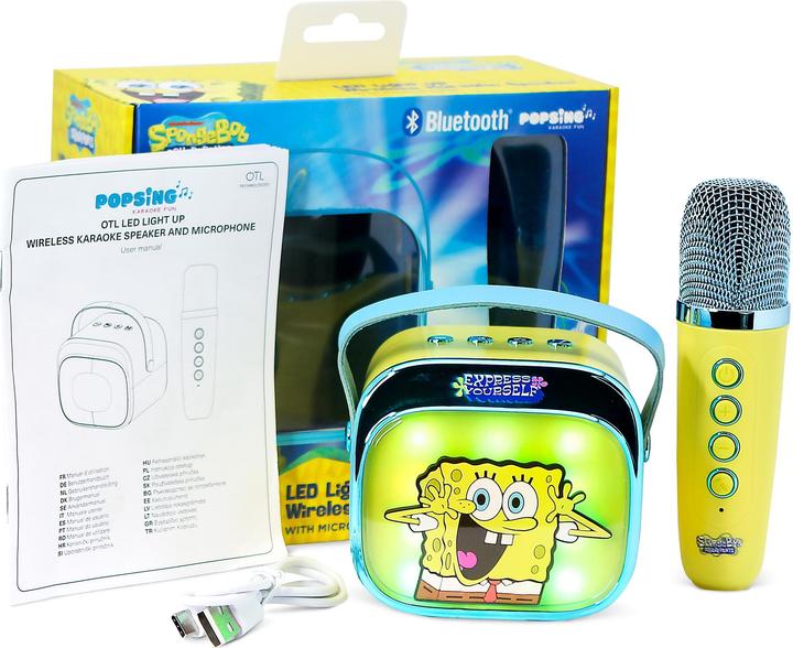 Productafbeelding OTL Spongebob LED Wireless Karaoke Lautsprecher und