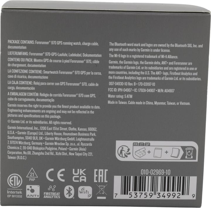 Immagine prodotto Garmin Forerunner 970 (47 mm)