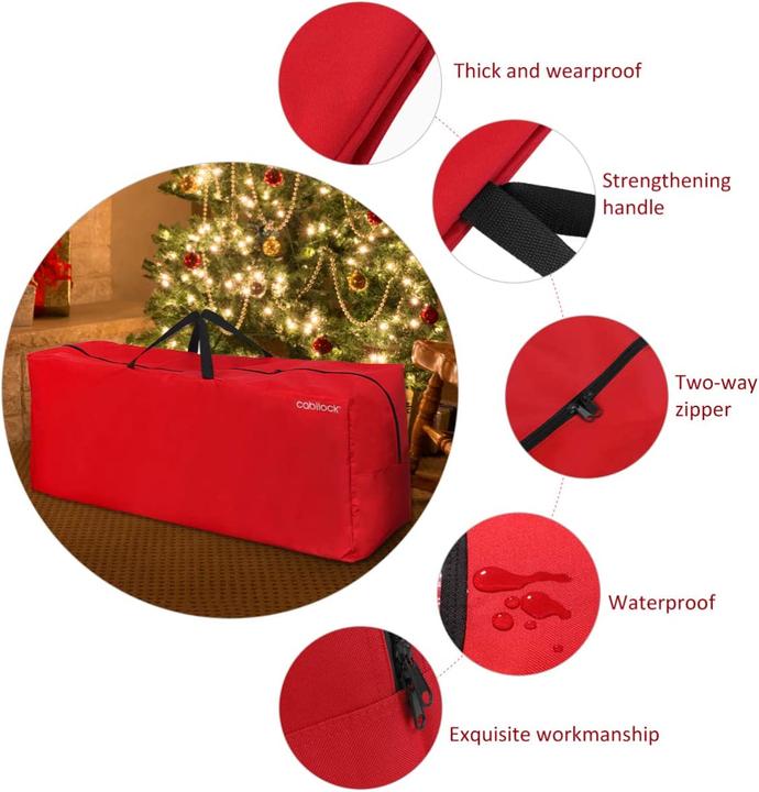 Actual product image Cabilock Weihnachtsbaum- und Kranzaufbewahrung (54 cm)