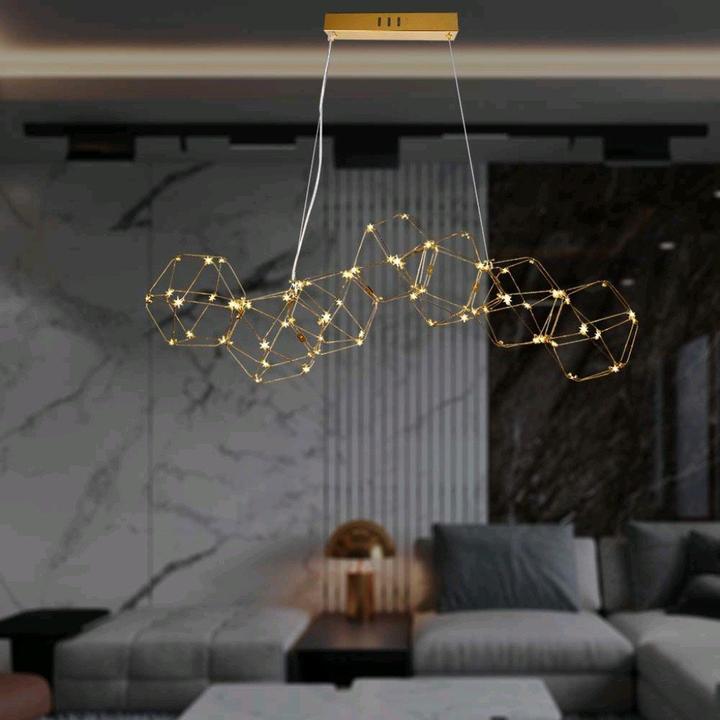 Actual product image V-TAC VT7918 LEDDesigner pendant light3000 K, gold, F (2700 lm)