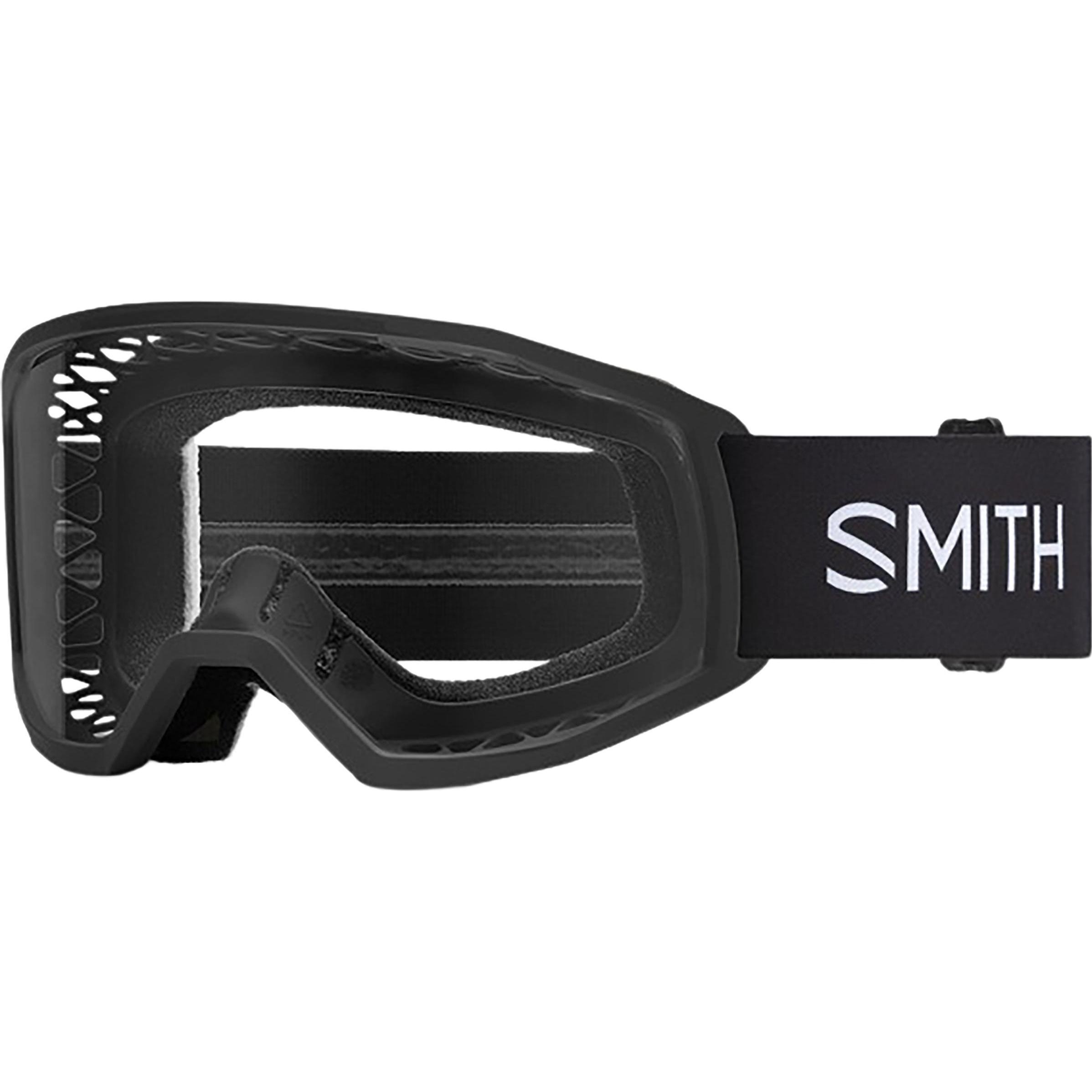 Smith, Herren, Sportbrille, Loam S MTB Antifog Cat. 0 VLT 90% (Clear, Black, Schwarz), Schwarz