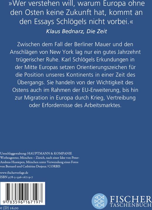 Produktbild Die Mitte liegt ostwärts (Deutsch, Karl Schlögel, 2008)