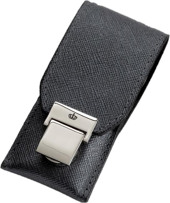 Image du produit Herba Set de manucure 3 pièces nickelé dans un étui de rangement, noir