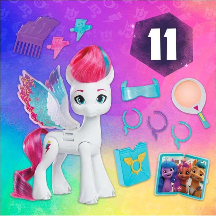 Actual product image My Little Pony Zipp Storm surprise wing fashion doll with wings and accessories