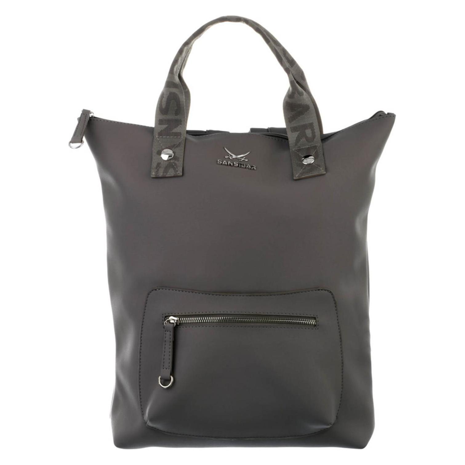 Sac à Dos Sansibar Navy - 80% Nylon, 20% Polyuréthane, Pour Ordinateur, Ajustable