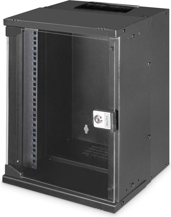 Produktbild Digitus 10" 9HE Wandgehäuse, SOHO PRO 457 x 316 x 298 mm, schwarz (9 HE, 10 Zoll Rack)