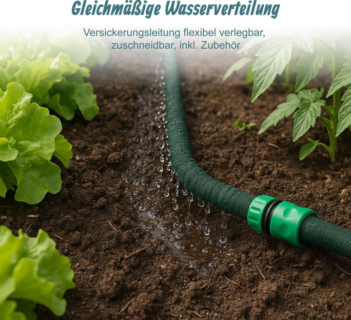 Actual product image Relaxdays soaker (Drip hose + drip tube)