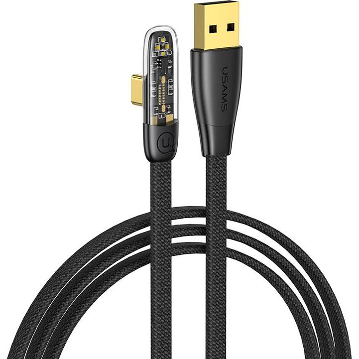 EKO 66W USB-A auf Typ-C Ladekabel Winkel 90 Modell Iceflake 1.2m (1.20 m), USB Kabel