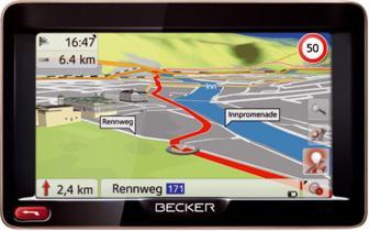 Becker READY 50, TMC, mappe dell'Europa (5")