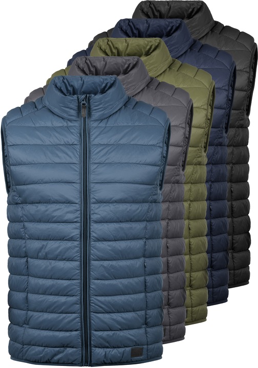 Blend Nille Men's Quilted Gilet Vest Body Warmer With High Neck