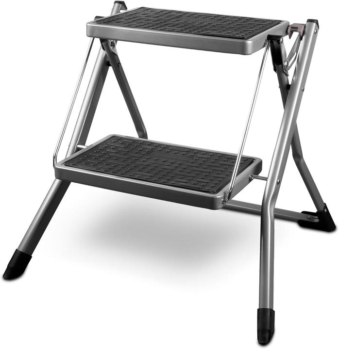 Siwitec Klapptritt mit 2 Stufen (Klapptritt, Trittleiter, 49.50 cm)