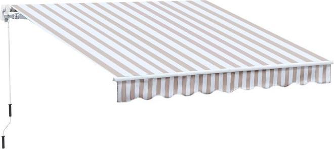 Image du produit Swisshandel24 Store avec manivelle, store banne, protection solaire, montage mural, balcon, montagnes en (2.45 m)