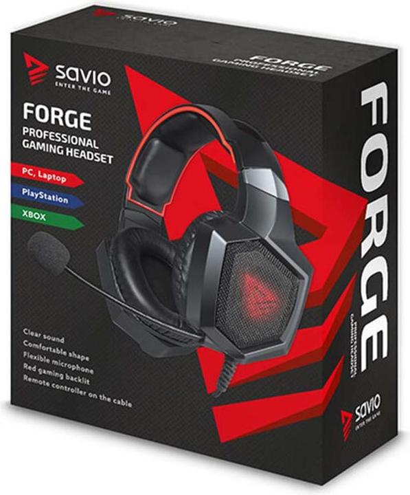 Actual product image Savio Gaming headphones with microphone FORGE (Cable)
