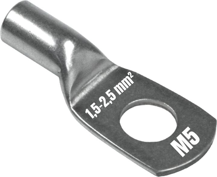 Produktbild Kalitec 10 Stück NR2-M5 Rohrkabelschuh Reinnickel 1,5-2,5mm² M5I für sehr hohe Temperaturen bis zu 6