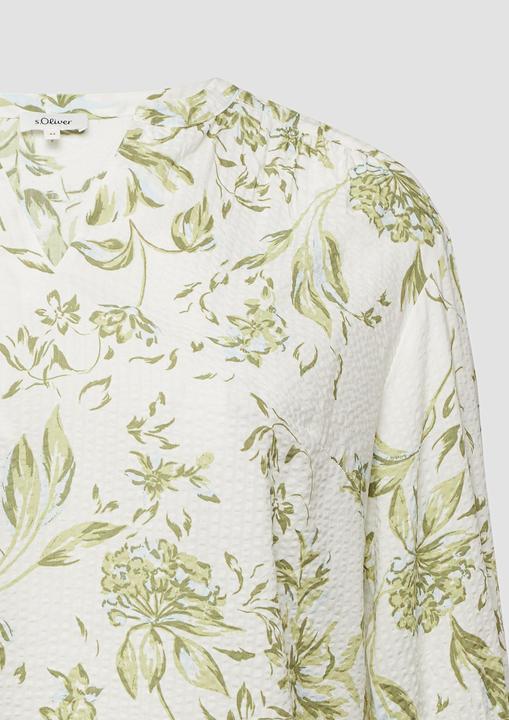 Immagine prodotto s.Oliver Bluse Bluse aus Seersucker mit Raffungen (54)