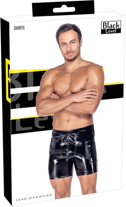 Black Level Shorts aus Lack
