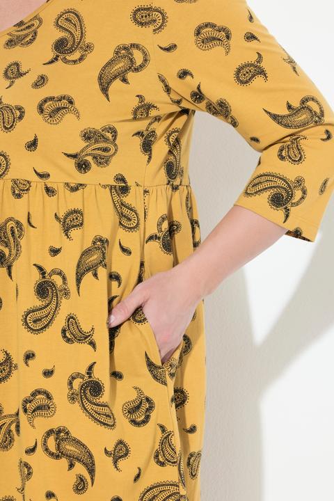Produktbild Ulla Popken Longshirt, A-Linie, V-Ausschnitt, 3/4-Arm, Taschen (50, 52)