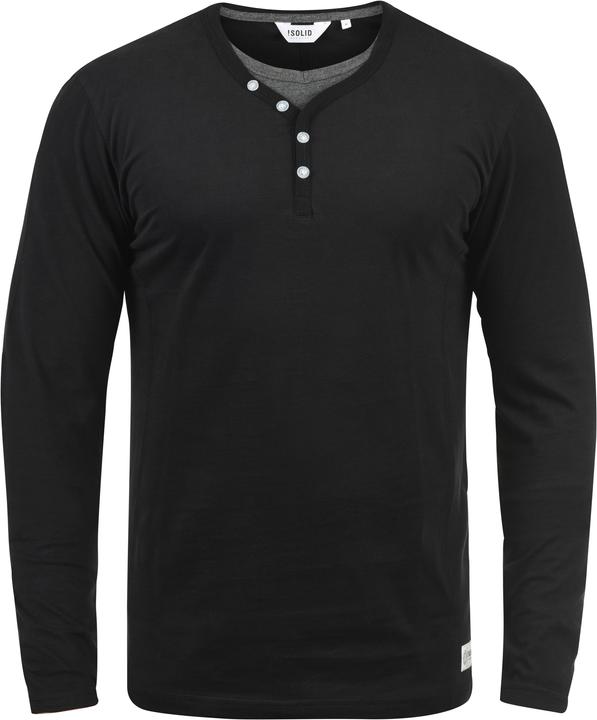 Immagine prodotto Solid Doriano Maglia Maglie A Maniche Lunghe Da Uomo Con Collo Grandad (L)