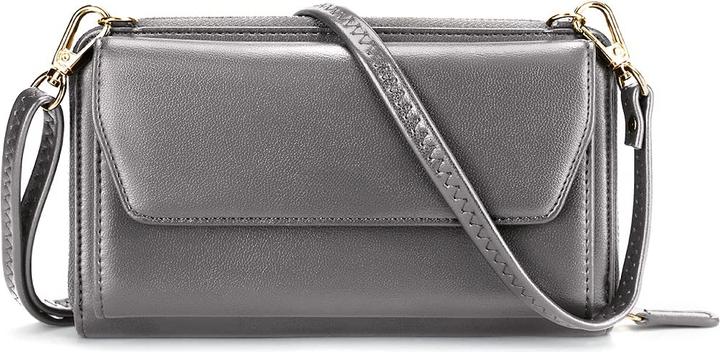 Produktbild Only-Bags.Store Kleines Portemonnaie mit Kreditkartenfächern, Handytasche mit Reissverschluss um 2 Riemen