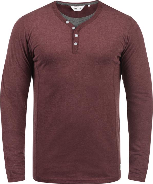 Immagine prodotto Solid Doriano Maglia Maglie A Maniche Lunghe Da Uomo Con Collo Grandad (L)