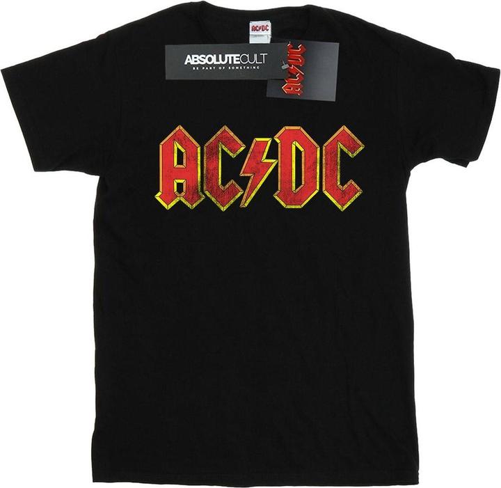 Immagine prodotto AC/DC Maglietta Logo Effetto Invecchiato Uomo (L)