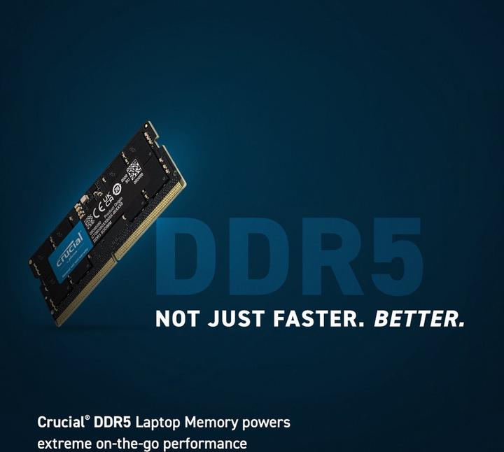 Image du produit Crucial CT48G56C46S5 (1 x 48 Go, 5600 MHz, RAM DDR5, SO-DIMM)