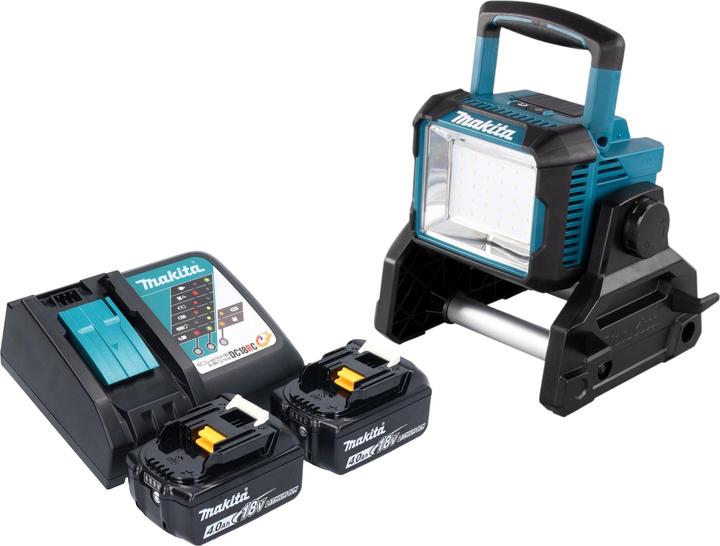 Actual product image Makita DEADML 811 RM Akku Baustrahler 14,4 / 18 V 3000 lm LED + 2x Akku 4,0 Ah + Ladegerät (3000 lm)