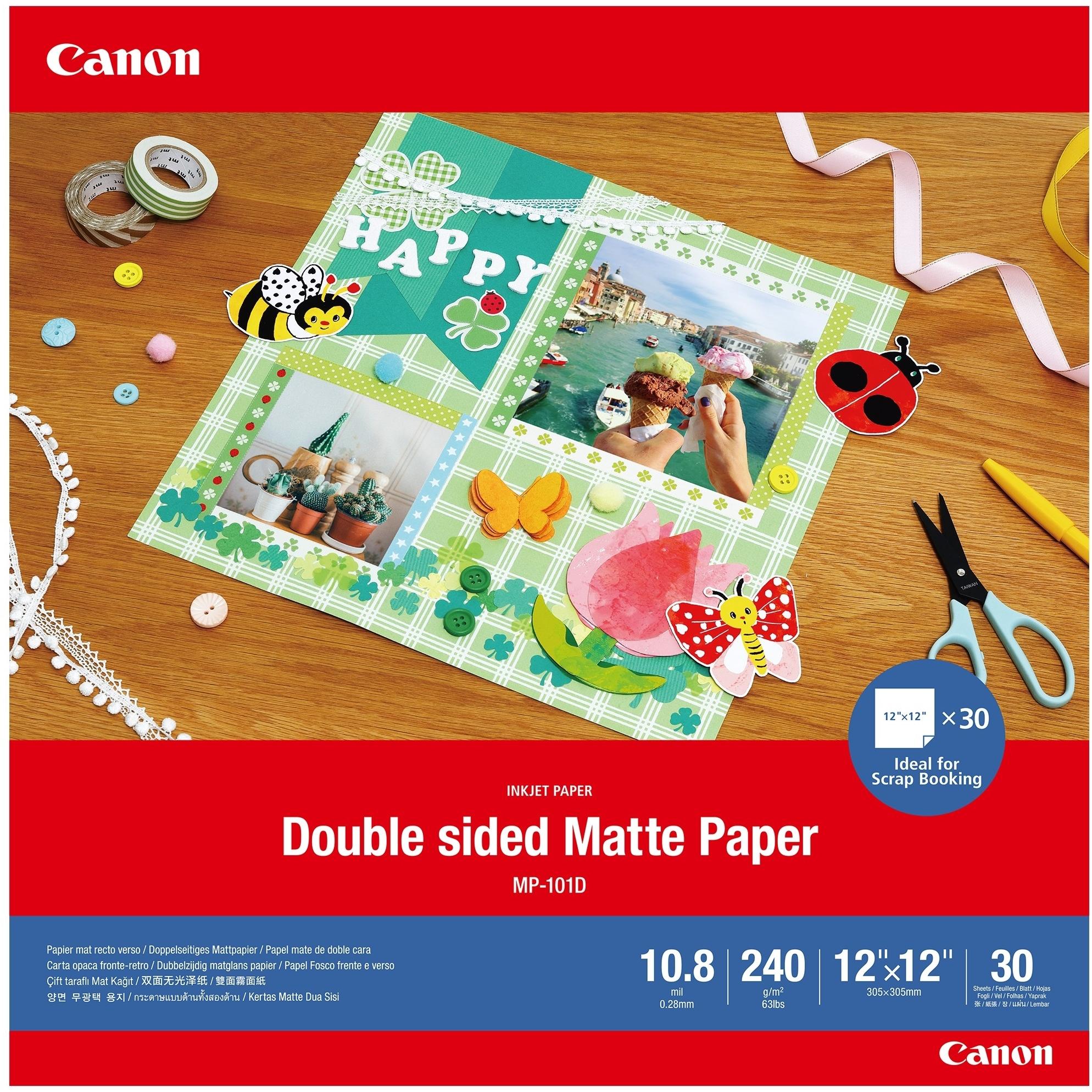 Canon MP-101D (240 g/m², 30 x 30 cm, 30 x), Carta fotografica, Bianco