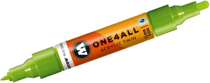 Produktbild Molotow Marqueur pour Maquettes - One4All Twin - Acrylique Vert Sauterelle - 1,5/4mm - -221 - 15 cm (Gashüpfer, 4 mm, 1 x)