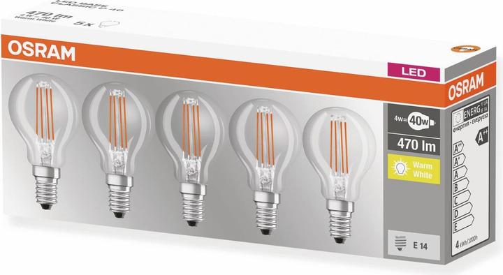 Image du produit Osram Base LED (E14, 470 lm, 5x)