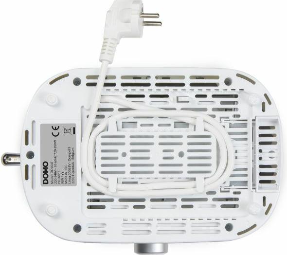 Actual product image Domo GRILLE-PAIN DO964T 2 FENTES 800W 3 TOUCHES DE FONCTION BLANC