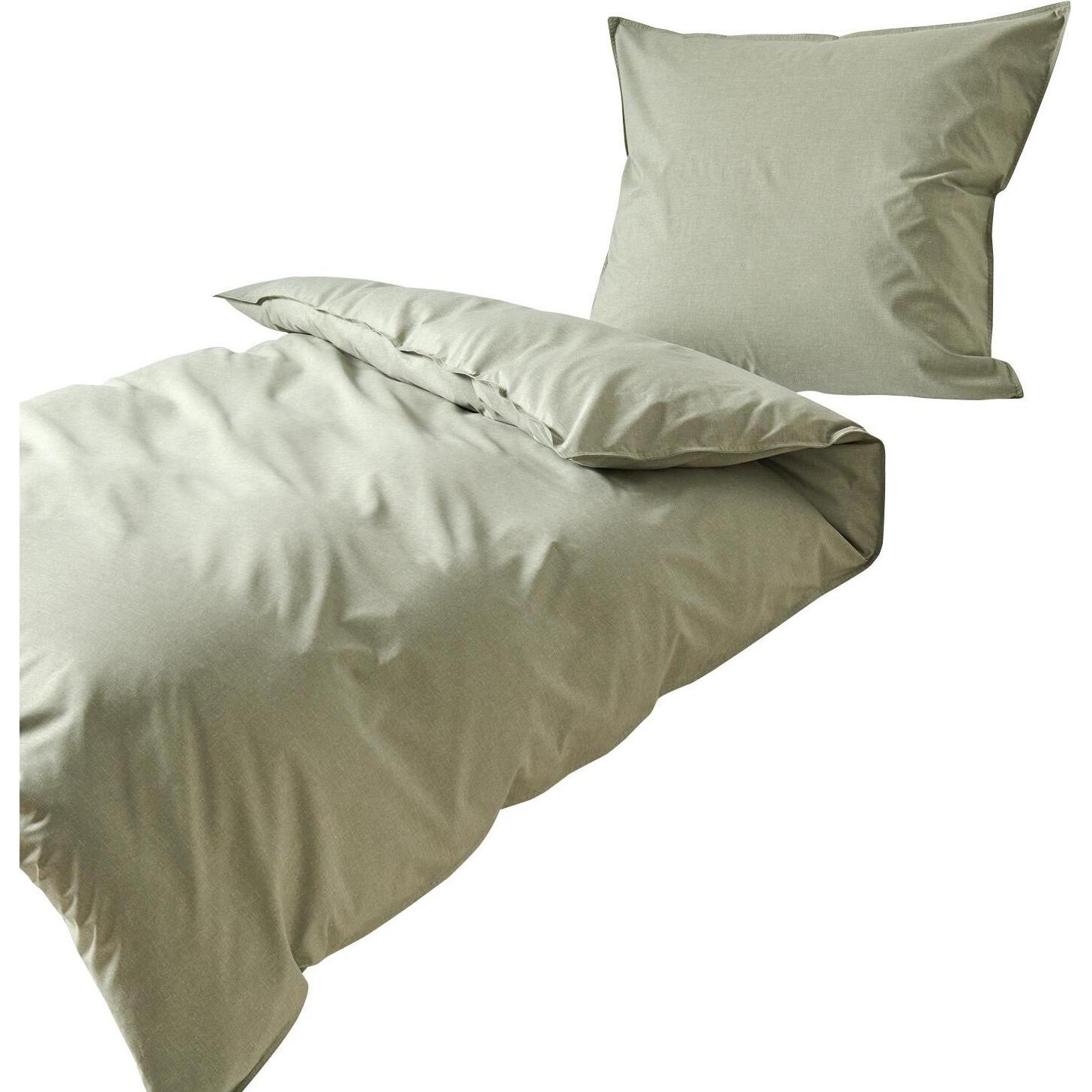 Traumschlaf, Bettwäsche, Basic Chambray (Bettwäsche Set, 160x210 cm + 65x100 cm)