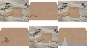 Immagine prodotto Sigel DU253 Buste natalizie, gommate, DIN lungo, carta kraft, 50 pezzi (DL, 50 x)