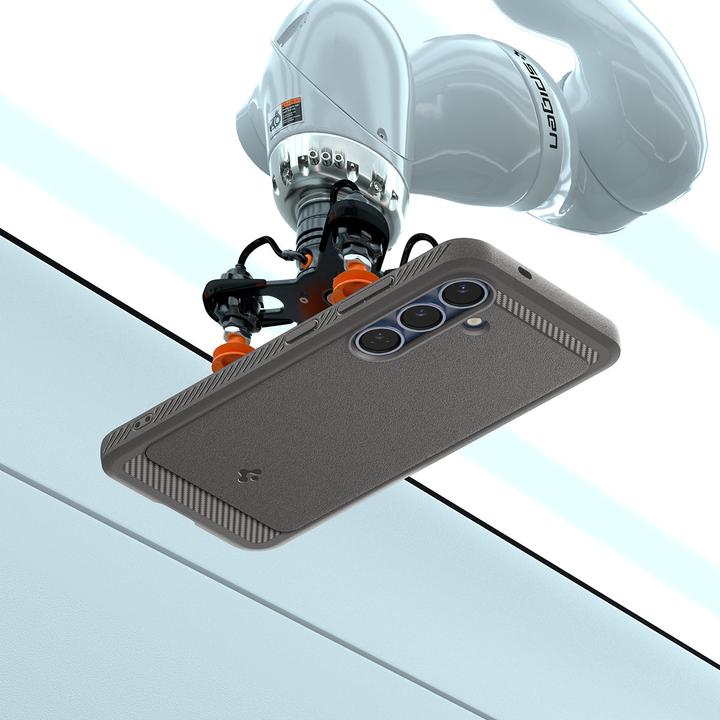 Produktbild Spigen Rugged Armor Mag MagSafe Hülle für Samsung Galaxy S25 – grau (Samsung Galaxy S25)