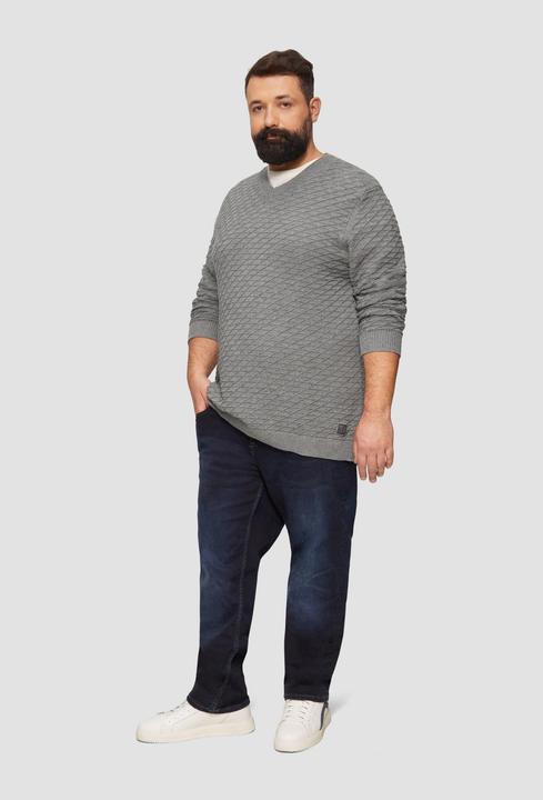 Image du produit S.Oliver Strickpullover Strukturierter Pullover mit V-Ausschnitt (4XL)