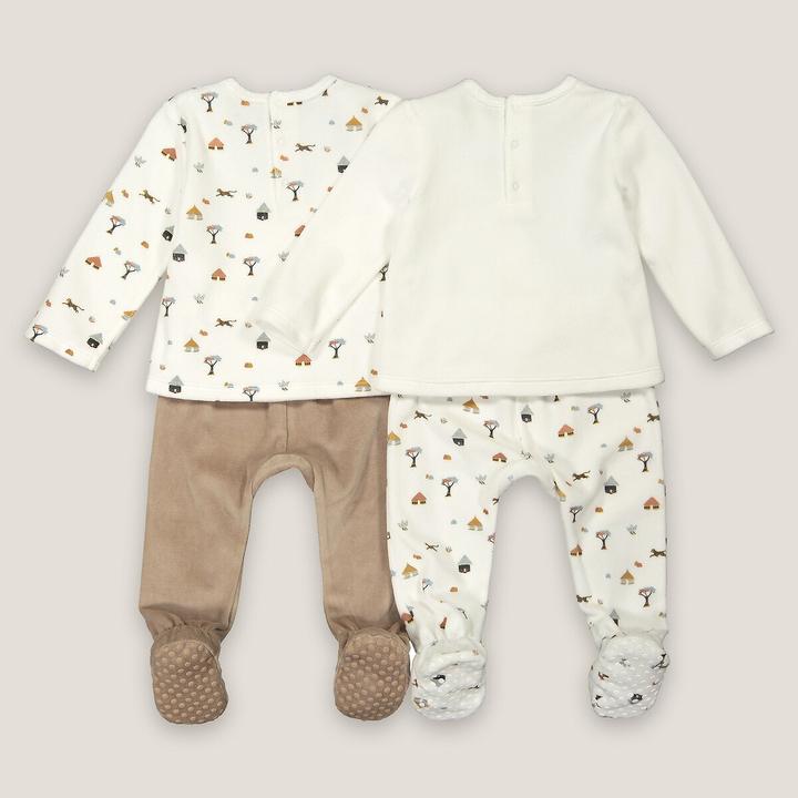 Produktbild La Redoute Collections 2er-Pack Samt-Pyjamas (98)