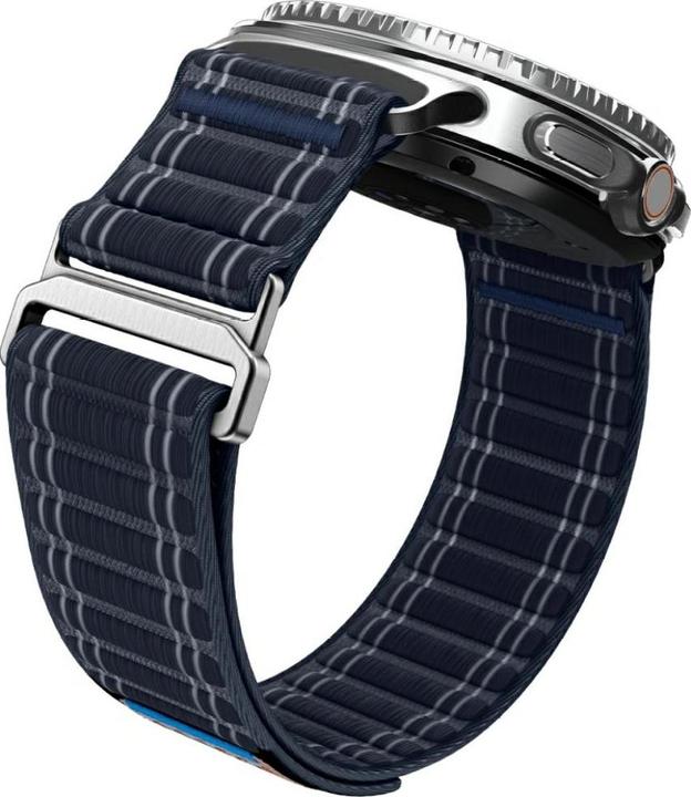 Actual product image Spigen - WBF0 - Samsung Galaxy Watch8 40mm/Watch8 44mm/Watch8 Classic - Navy (20 mm, 22 mm, Fabric, Nylon)