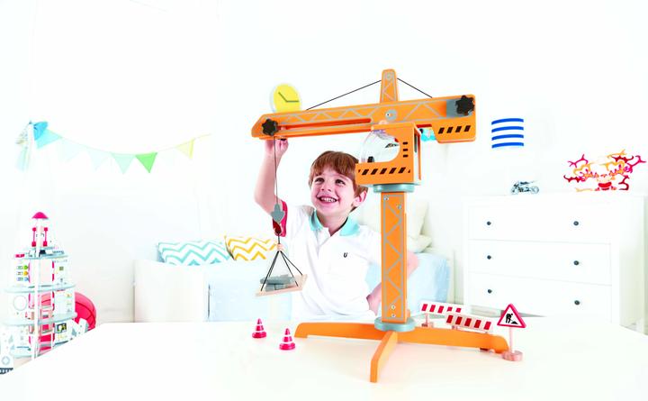 Actual product image Hape Large construction crane (10 pieces)
