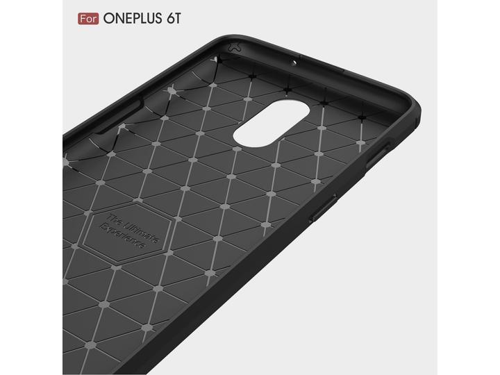Produktbild Screenguard OnePlus 6T Hülle Carbon Brushed Soft TPU (OnePlus 6T)