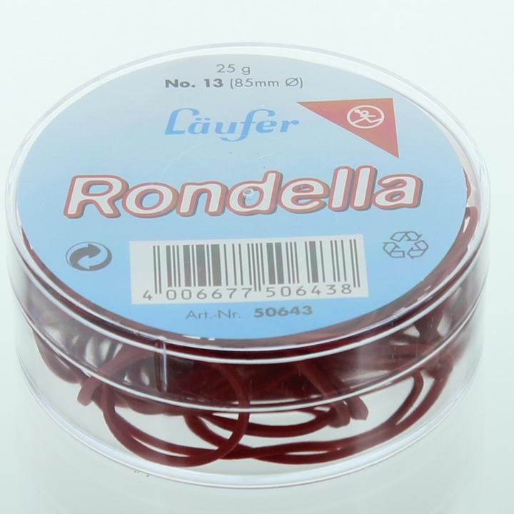Actual product image Läufer L "ufer rubber rings RONDELLA in tin, red, 85 mm, 25 g (1 pcs.)