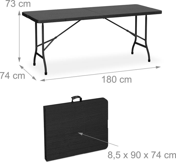 Produktbild Relaxdays 3-tlg. Bierzeltgarnitur (180 cm)