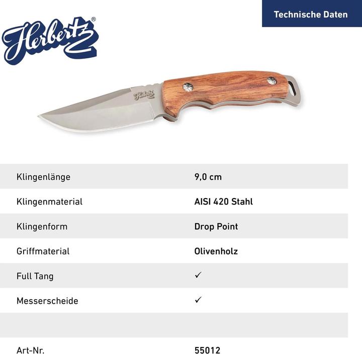 Image du produit Herbertz Gürtelmesser (9 cm)