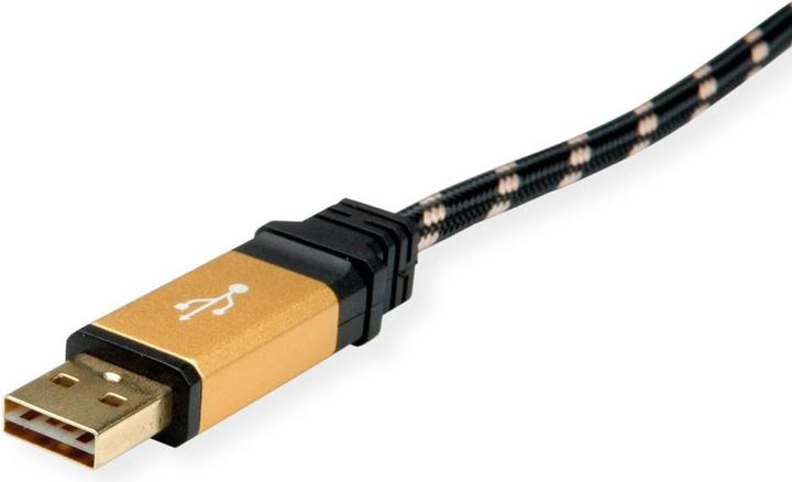 Produktbild Roline GOLD USB 2.0 Kabel, USB A reversibel, ST (0.80 m, USB 2.0)