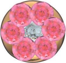 Image du produit Studex Sensitive Boucles d'oreilles Mini Daisy Rosé Cristal Irisé (Acier inoxydable)