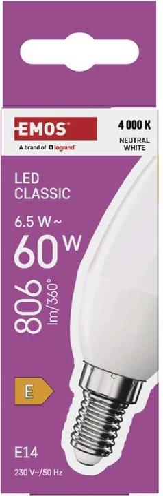 Produktbild Emos Classic (E14, 6.50 W, 806 lm, 1 x, E)