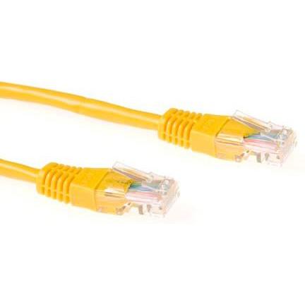 ACT Yellow 7 meter U/UTP CAT5E patch cable with RJ45 connectors. Cat5e u/utp yellow 7.00m (U/UTP, CAT5e, 7 m), Netzwerkk...
