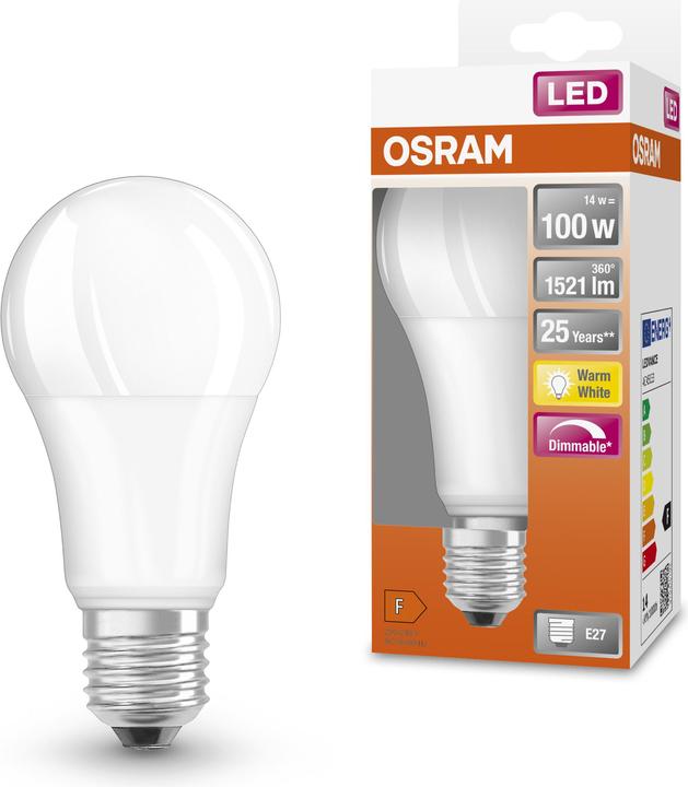 Produktbild Osram Led Superstar Classic A (E27, 13 W, 1521 lm, 1 x, F)